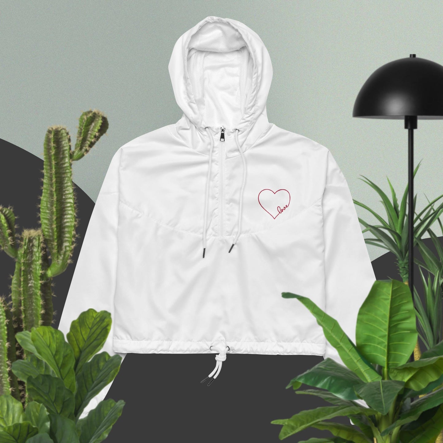 Women’s cropped windbreaker LOVE