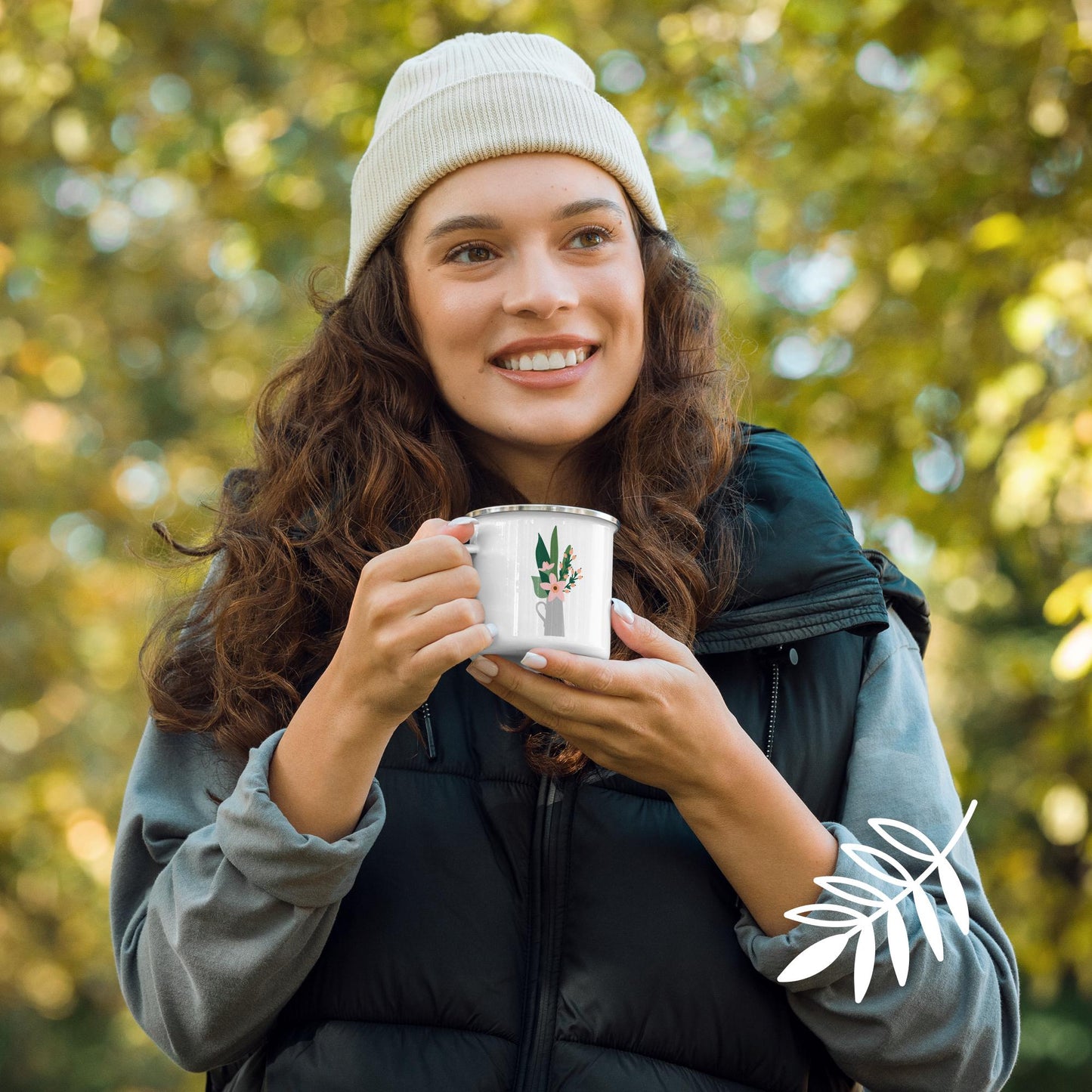 Enamel Mug Sip Sip