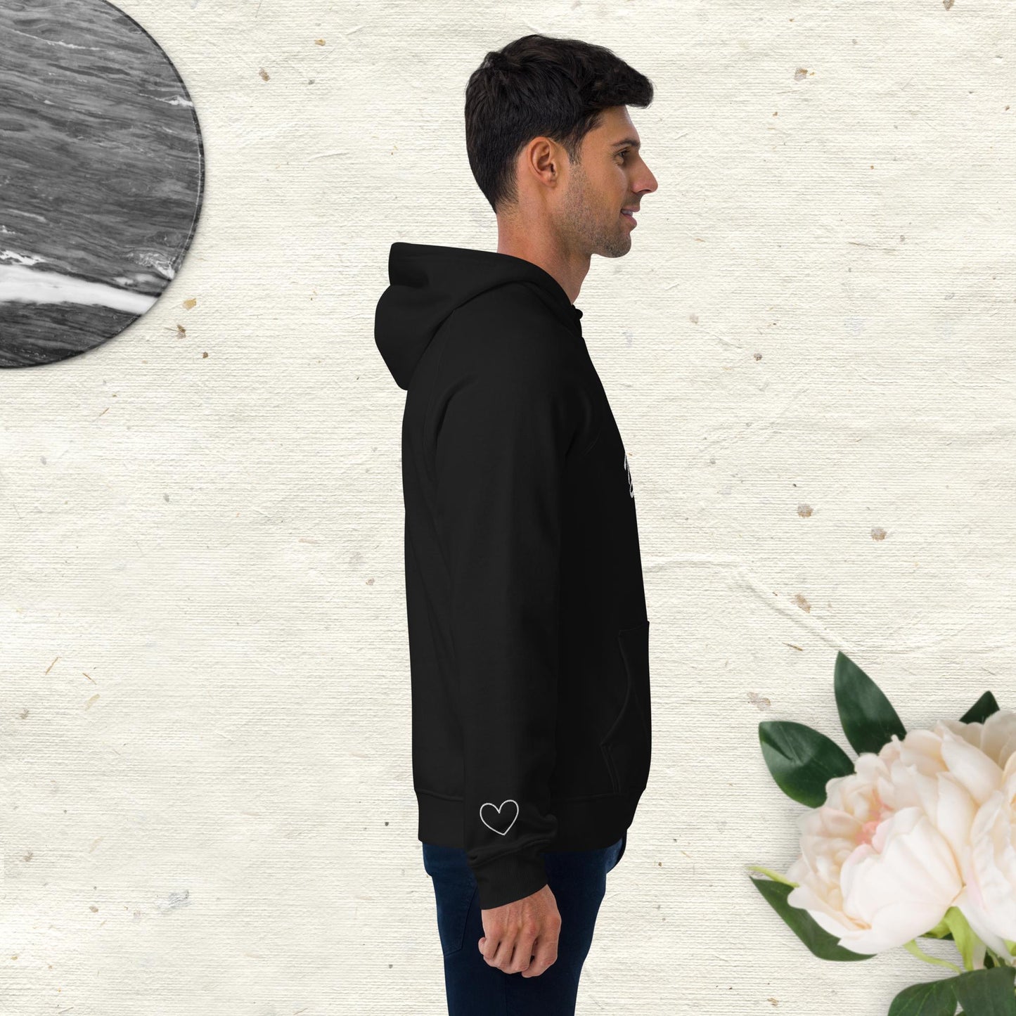 Beautiful Hoodie with Heart on sleeve