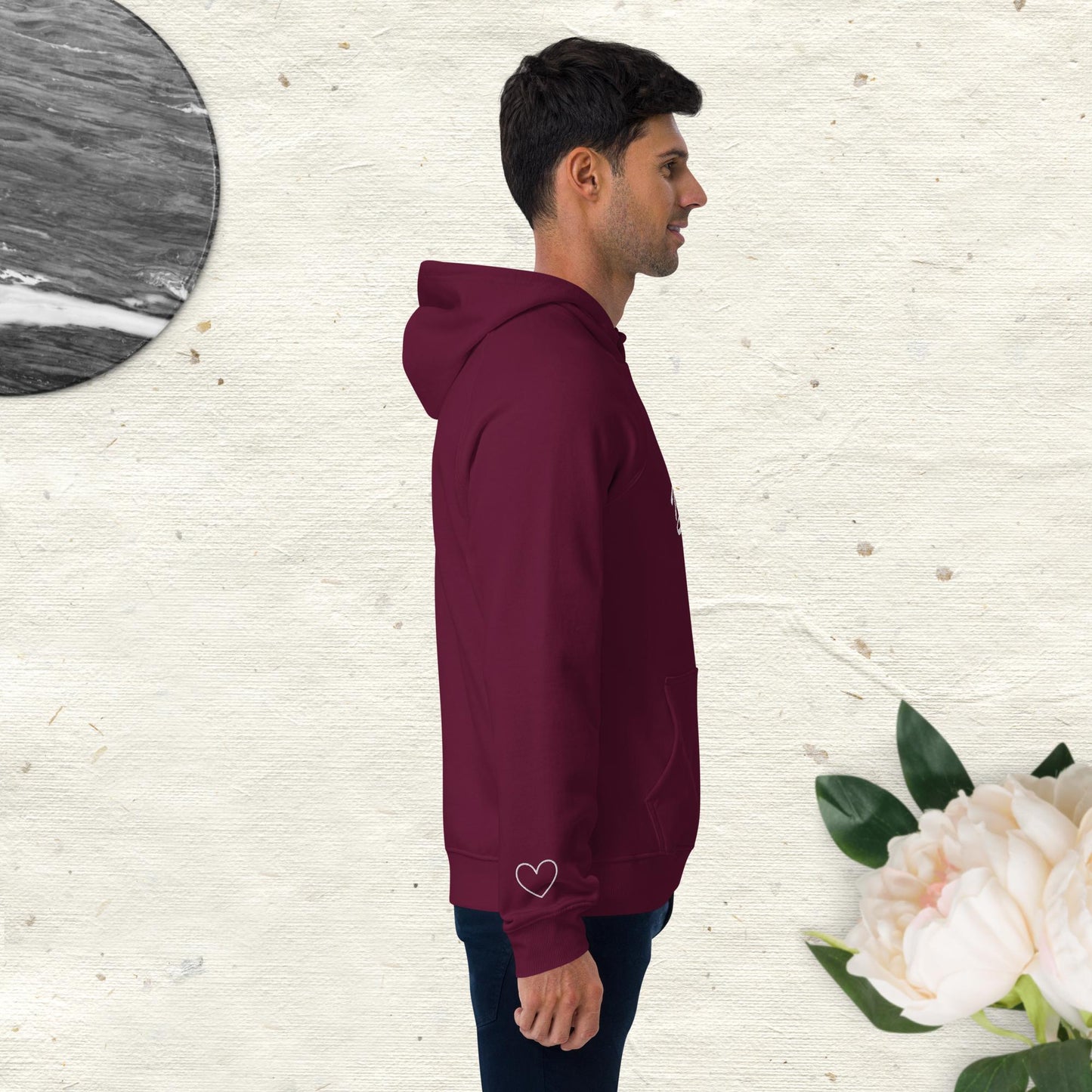 Beautiful Hoodie with Heart on sleeve