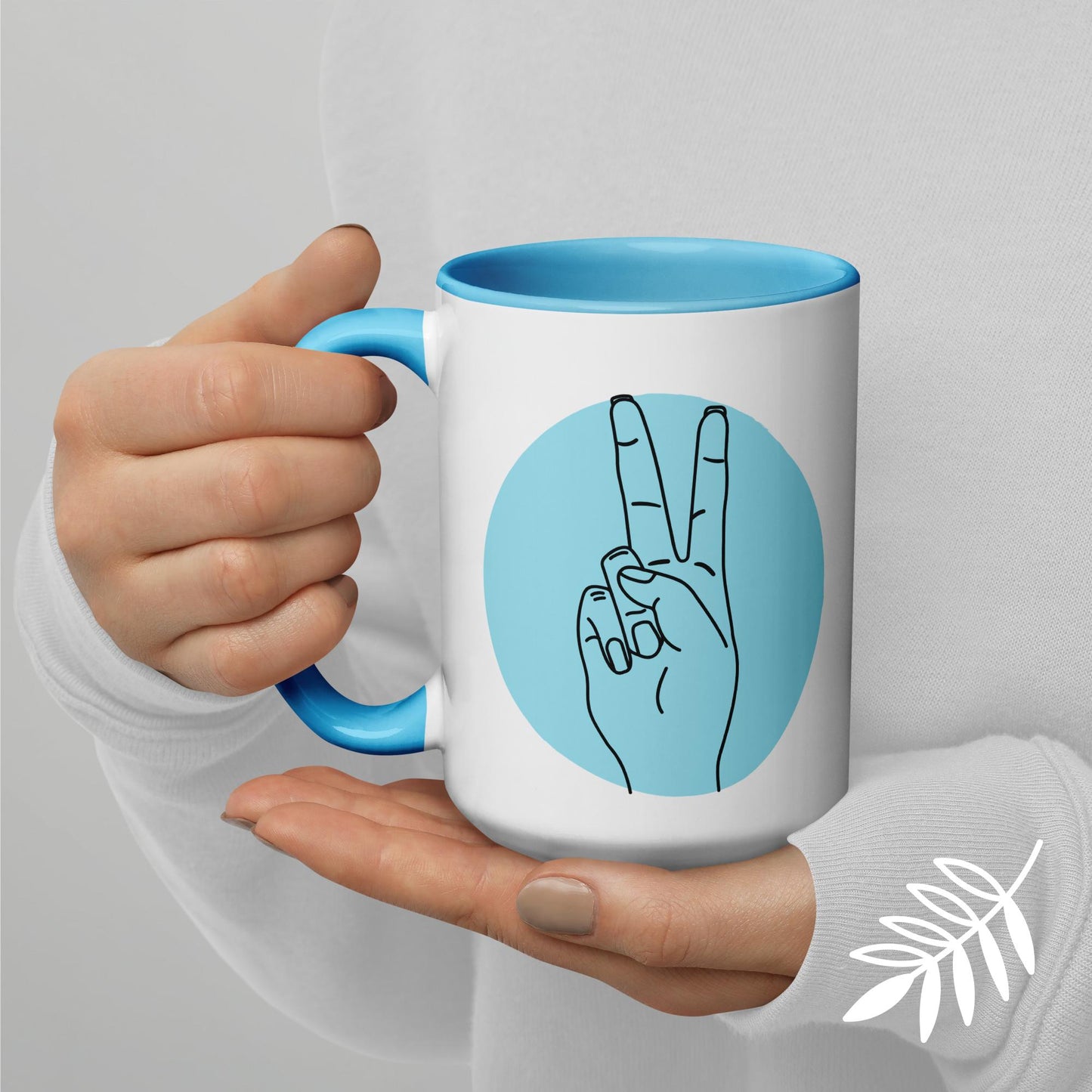 Peace Mug with Color Inside